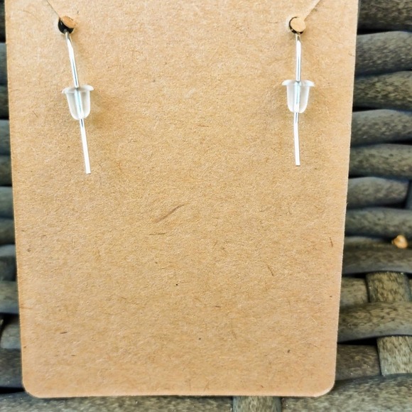 3/$25 Sterling Silver Turquoise Aquamarine Earrings Drop Turquoise Dangle NEW - Picture 4 of 4